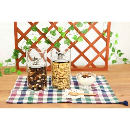 保存容器 1.2L 密封 ガラスキャニスター