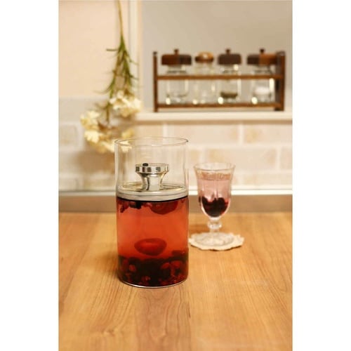 保存容器 1.2L 密封 ガラスキャニスター