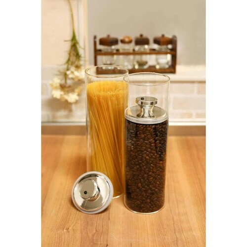 保存容器 1.8L 密閉 ガラスキャニスター