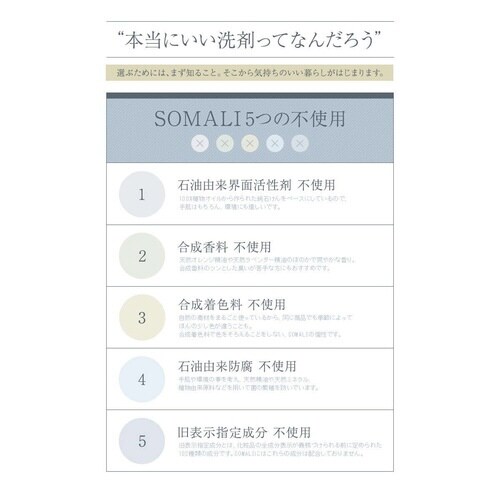 SOMALI 台所用複合石けん