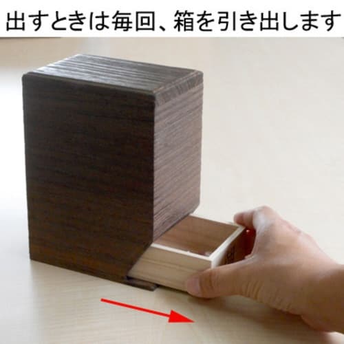 薬ケース 桐の薬入れ 焼桐 1日4回タイプ 1日分