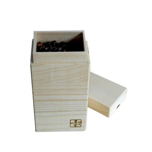 コーヒー豆保存容器 桐のコーヒー豆入れ 200g