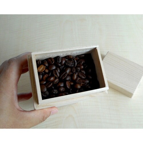 コーヒー豆保存容器 桐のコーヒー豆入れ 200g