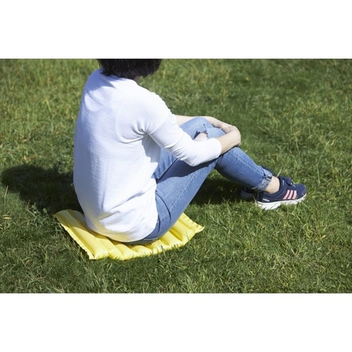 エアクッション アウトドア 座布団 イエロー