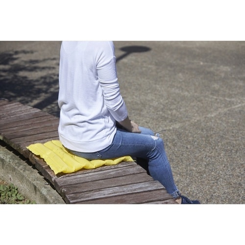 エアクッション アウトドア 座布団 イエロー