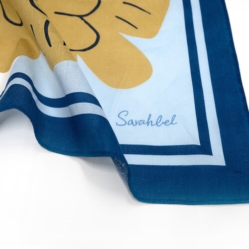 風呂敷 110cm 大判 撥水 ブルー