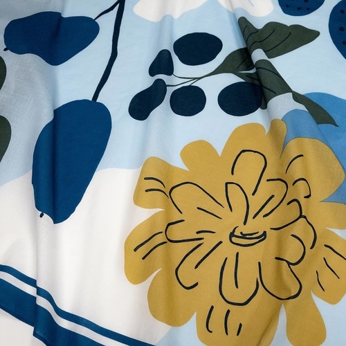 風呂敷 110cm 大判 撥水 ブルー