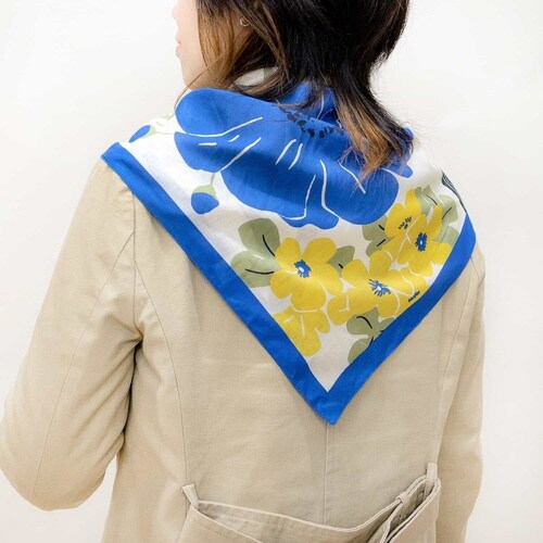 風呂敷 75cm 中判 Sarahbel ブルー