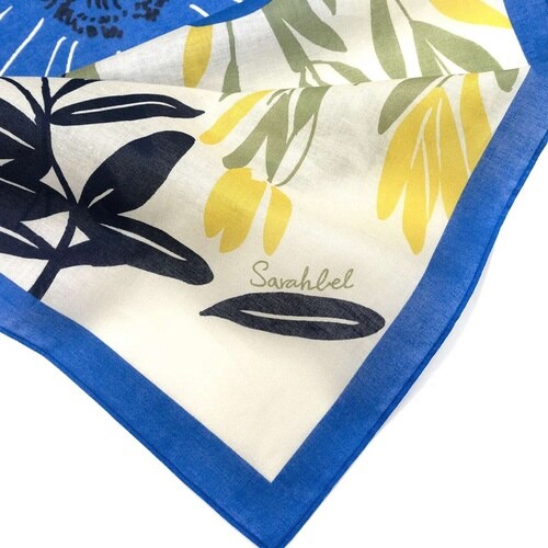 風呂敷 75cm 中判 Sarahbel ブルー