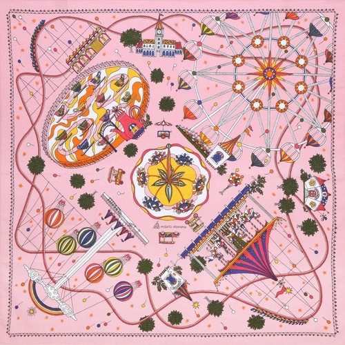 浅山美里綿二巾ふろしき 遊園地