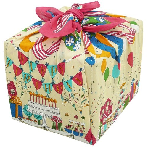 風呂敷 75cm 中判 浅山美里 綿 二巾ふろしき