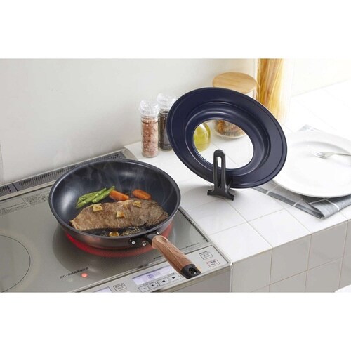 フライパン 蓋 M 20から26cm ネイビー