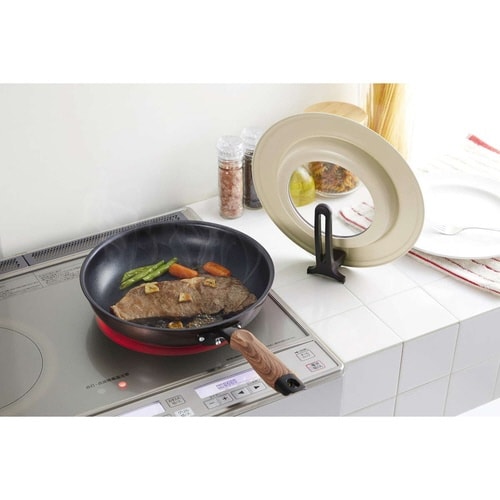 フライパン 蓋 M 20から26cm モカ