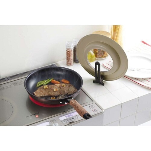 フライパン 蓋 M 20から26cm アースグレー