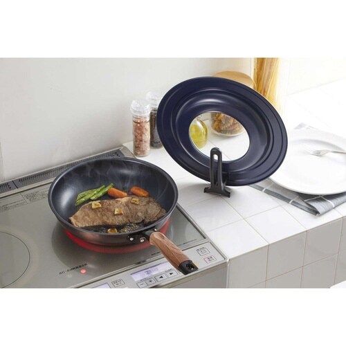 フライパン 蓋 L 24から28cm ネイビー