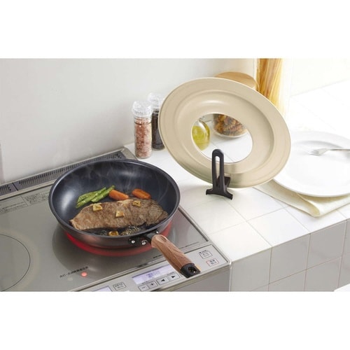 フライパン 蓋 L 24から28cm モカ