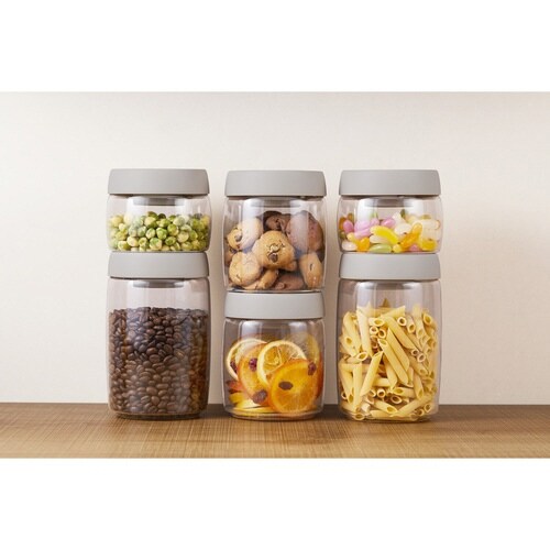 保存容器 400ml 押すだけ簡単真空キャニスター