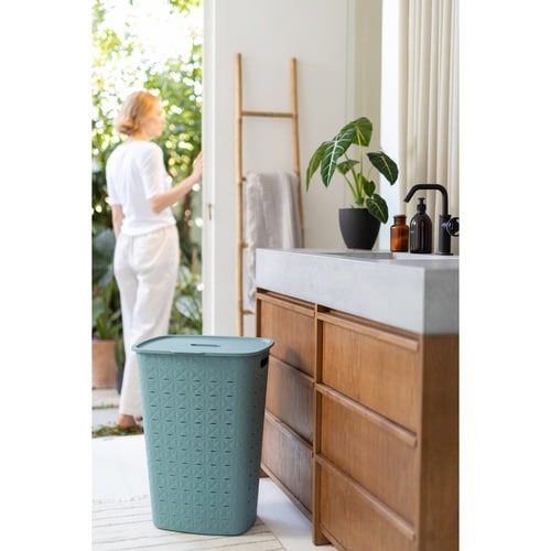 ランドリーバスケット CURVER ブルー