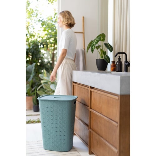 ランドリーバスケット CURVER ブルー