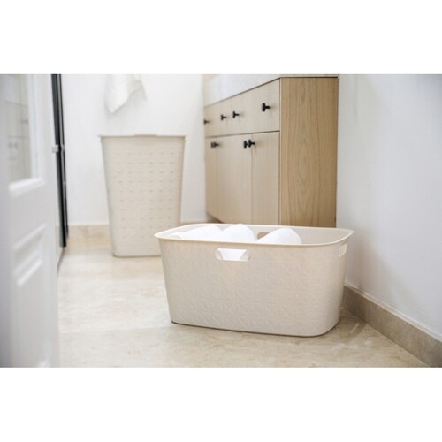 ランドリーバスケット チョークホワイト