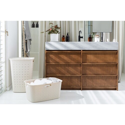 ランドリーバスケット チョークホワイト