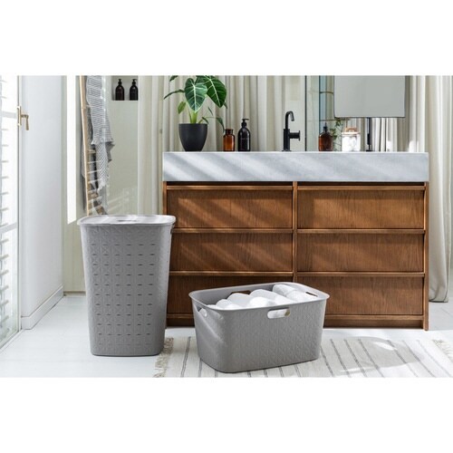 ランドリーバスケット CURVER グレーベージュ