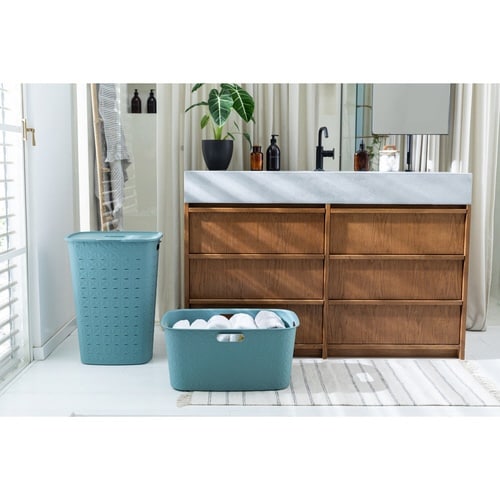 ランドリーバスケット CURVER ブルー