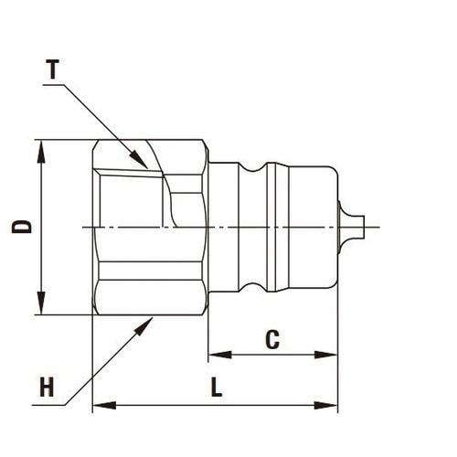 280カプラ(プラグ)特殊鋼(ユニクロめ