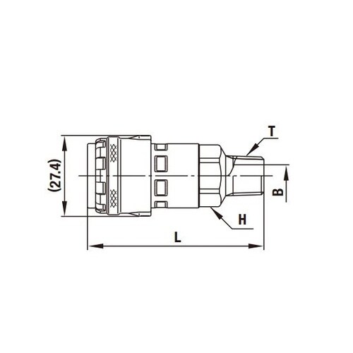 ロックカプラ200(ソケット)鋼鉄(クロ