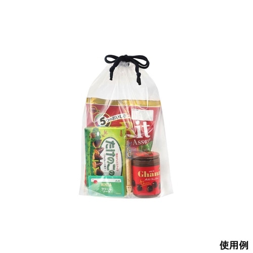 LDPE巾着袋底マチ 250×330×4