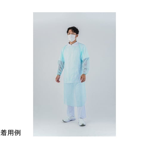 プラスチックガウン ゴム袖個包装 10枚