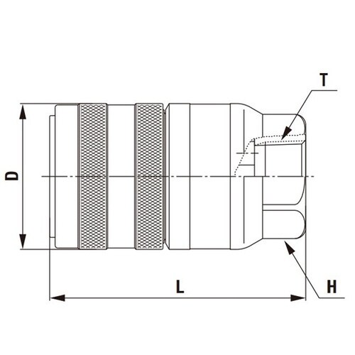 FFカプラ(ソケット)特殊鋼(無電解ニッ