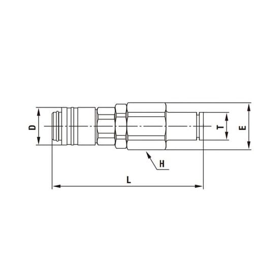 スモールカプラ(ソケット)真ちゅう(クロ