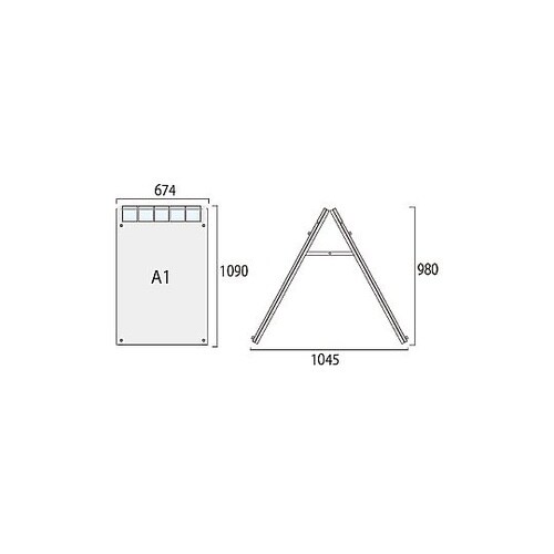 ポスター用スタンド看板マグネジ パンフレ
