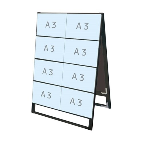 ブラックカードケーススタンド看板 A3横