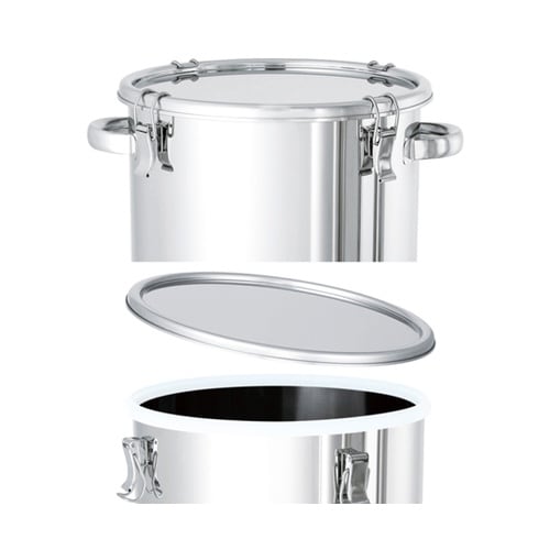 蛇口・液面計付ステンレス密閉容器 100