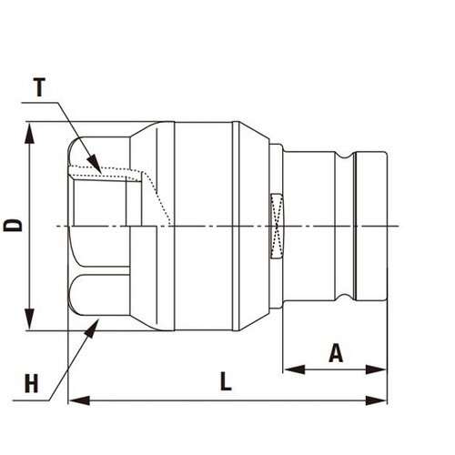FFカプラ(プラグ)特殊鋼(無電解ニッケ