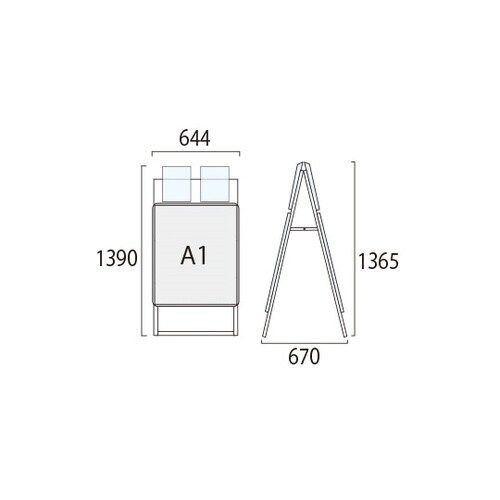 ポスターグリップスタンド看板カタログケー