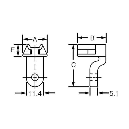 LHMSS10C L字型ホール固定具