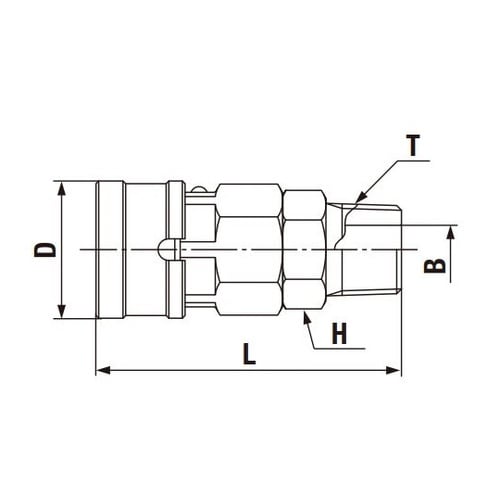 ハイカプラBLストッパー付き(ソケット)