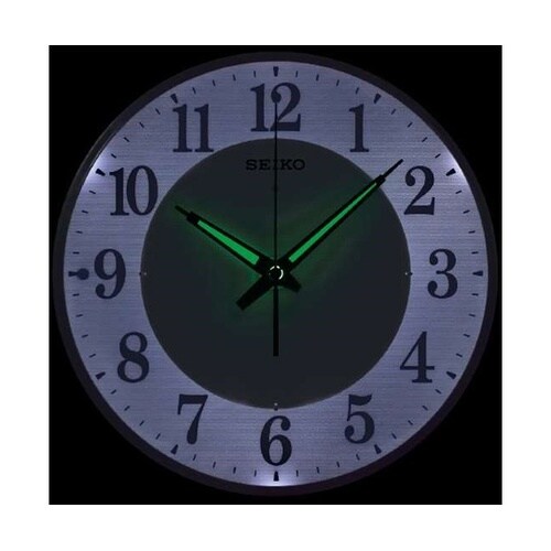 夜見える電波掛時計 φ338×57mm