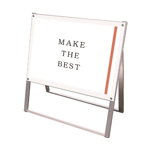 ポスター用スタンド看板 A1横片面ホワイ