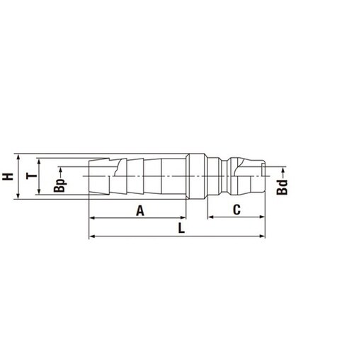 ハイカプラ(プラグ)ステンレス鋼 1イン