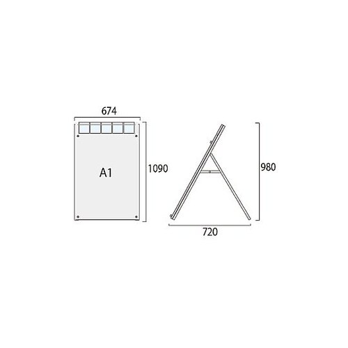 ポスター用スタンド看板パンフレットケース
