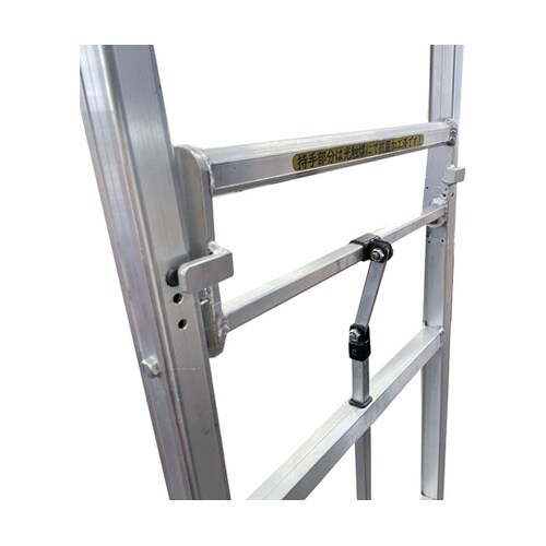 アルミ天秤六輪台車 両引手仕様 中間棚な