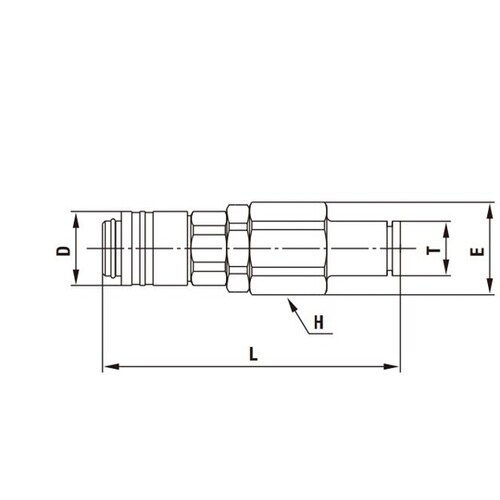 スモールカプラ(ソケット)真ちゅう(クロ