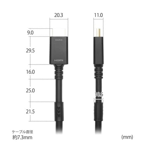 光ファイバー HDMIケーブル 15m
