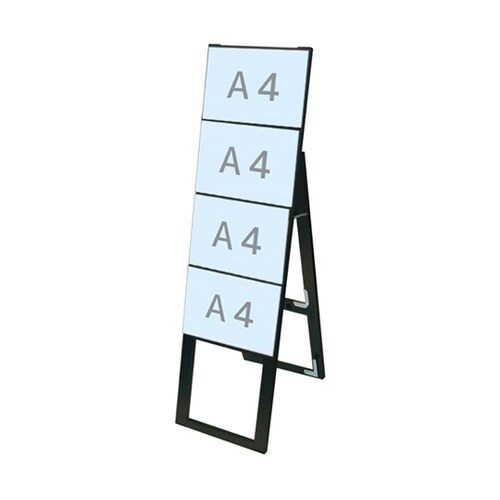 ブラックカードケーススタンド看板 A4横