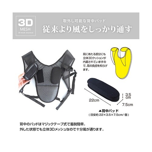 フルハーネス専用インナーパット(ショート