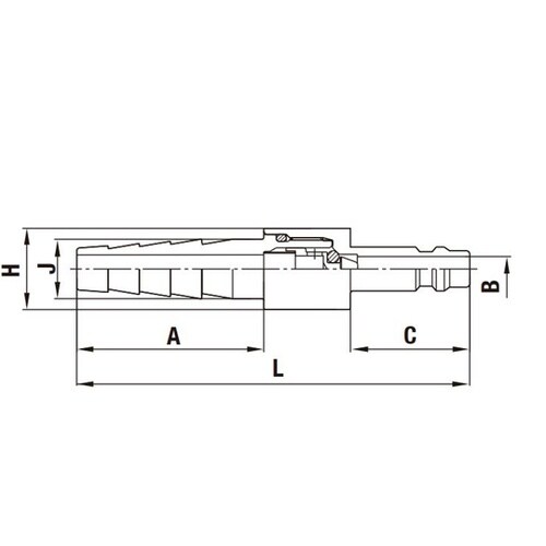 ミニコック(プラグ)鋼鉄(クロムめっき)